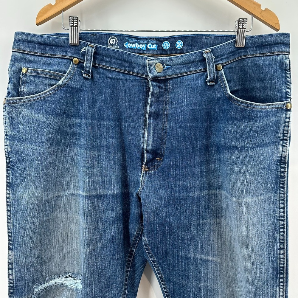 Wrangler Jeans Mens 38x32 Blue‎ 47MWZ Premium Performance Regular Fit Cowboy Cut